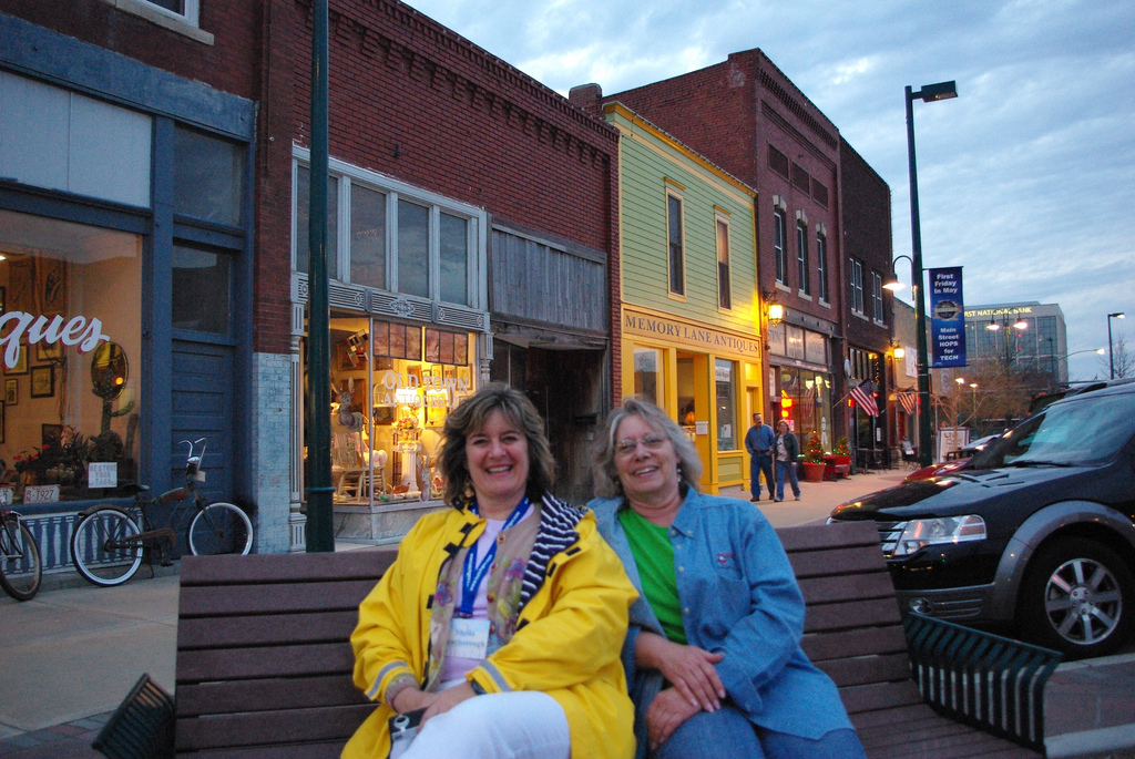 Sheila Scarborough and Jeanne Cole on #Hutch bloggers tour 