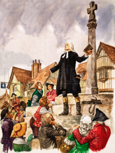 http://www.lookandlearn.com/blog/30978/john-wesley-rode-250000-miles-to-preach-the-word-of-god/