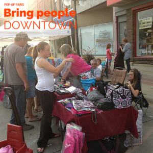 Pop-Up fairs bring people downtown