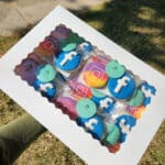Cookies made into social media shapes