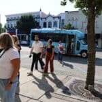 content creators getting off the bus