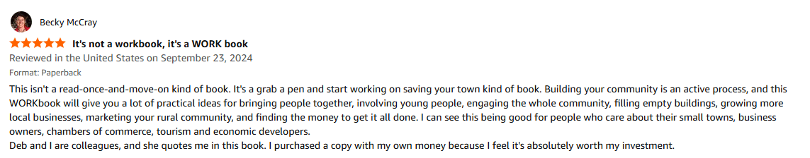 becky review review from Becky McCray